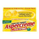 Aspercreme  maximum strength pain relieving creme with aloe, odor free, non-greasy Full-Size Picture